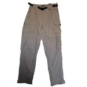REI Sahara Convertible Hiking Pants Womens 4 Tan Cargo Zip Off UPF 50 Gorpcore